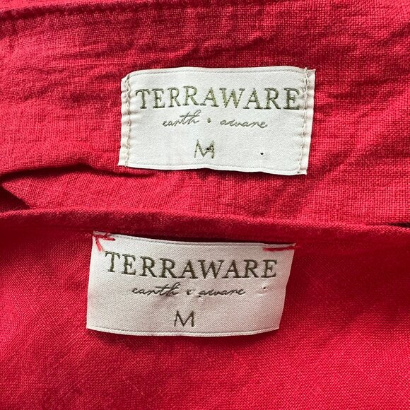 Anthropologie Linen Matching Midi Skirt Set Sleeveless Wedding Guest Coord Boho - Picture 5 of 7